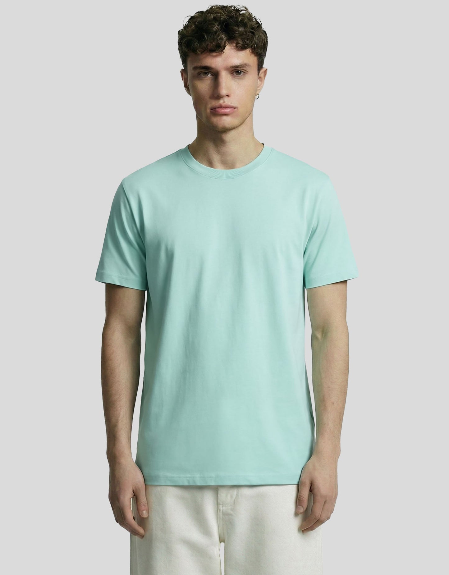 Mint basic slim fit t-shirt for men – 95% cotton 5% elastane premium blend by Heistt