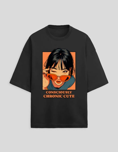 CHRONIC CUTE | OVCHRONIC CUTE Oversized T-Shirt Flamingo Pink - Kawaii Anime Character Streetwear Tee by HeisttCHRONIC CUTE Oversized T-Shirt White - Kawaii Anime Character Streetwear Tee by HeisttERSIZED - Heistt